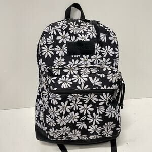 Jansport Right Pack Punk Pansies Black Suede Leather Bottom Backpack Superbreak
